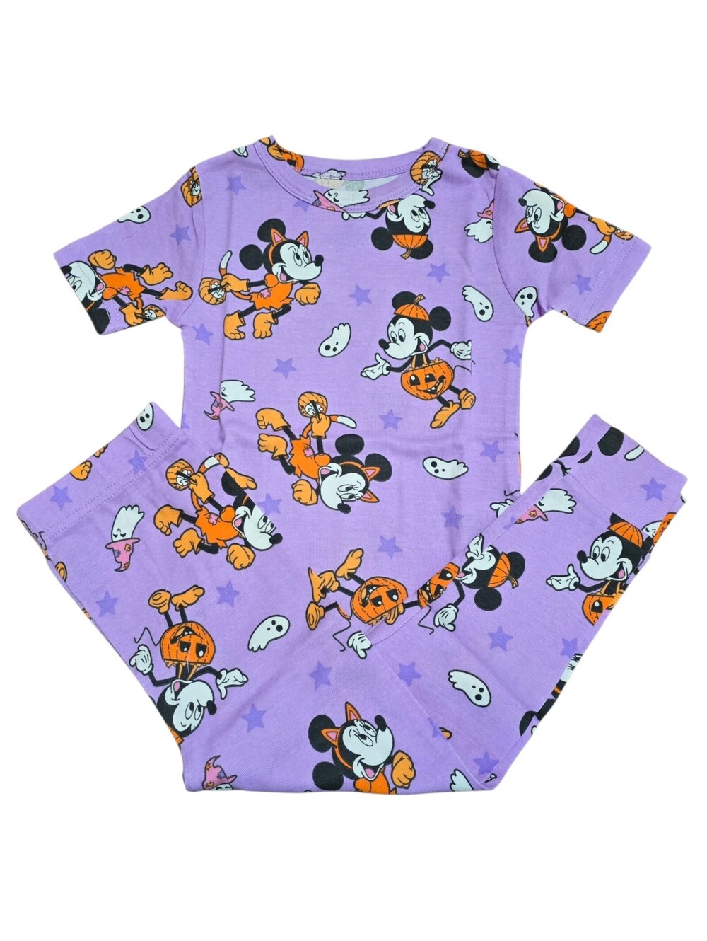 Disney Mickey Minnie Halloween Pajama Set Purple Costume PJs NWT 4T